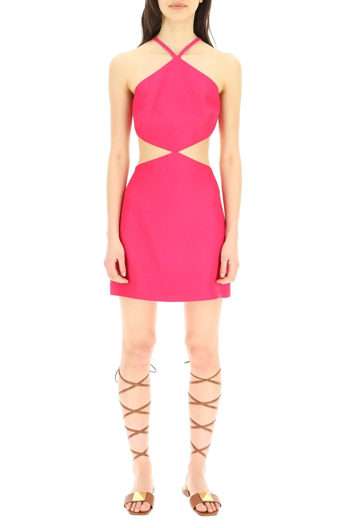 Valentino Cut-Out Sleeveless Mini Dress