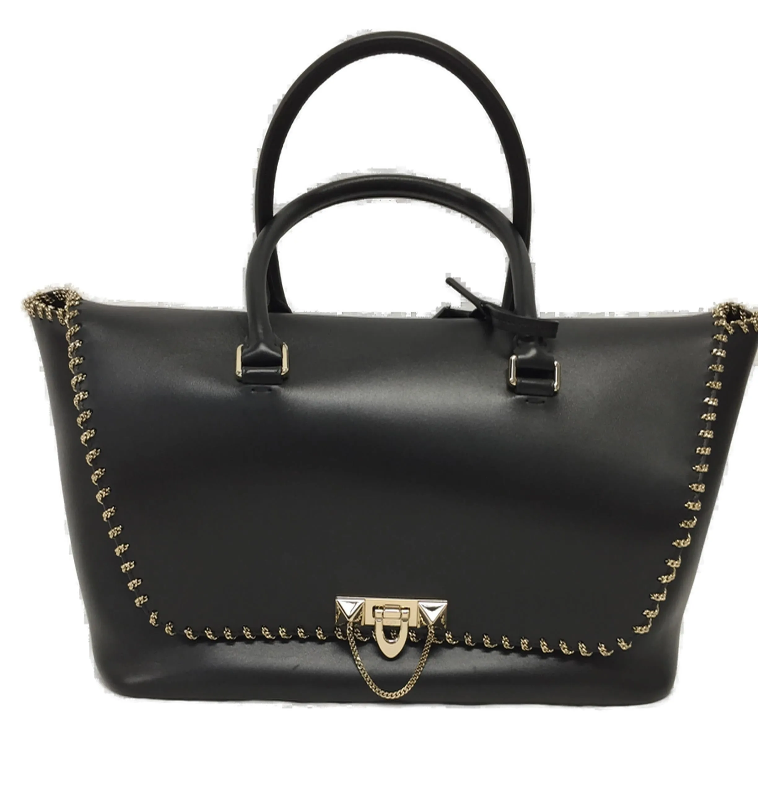 Valentino Garavani Rockstud Logo Detailed Tote Bag