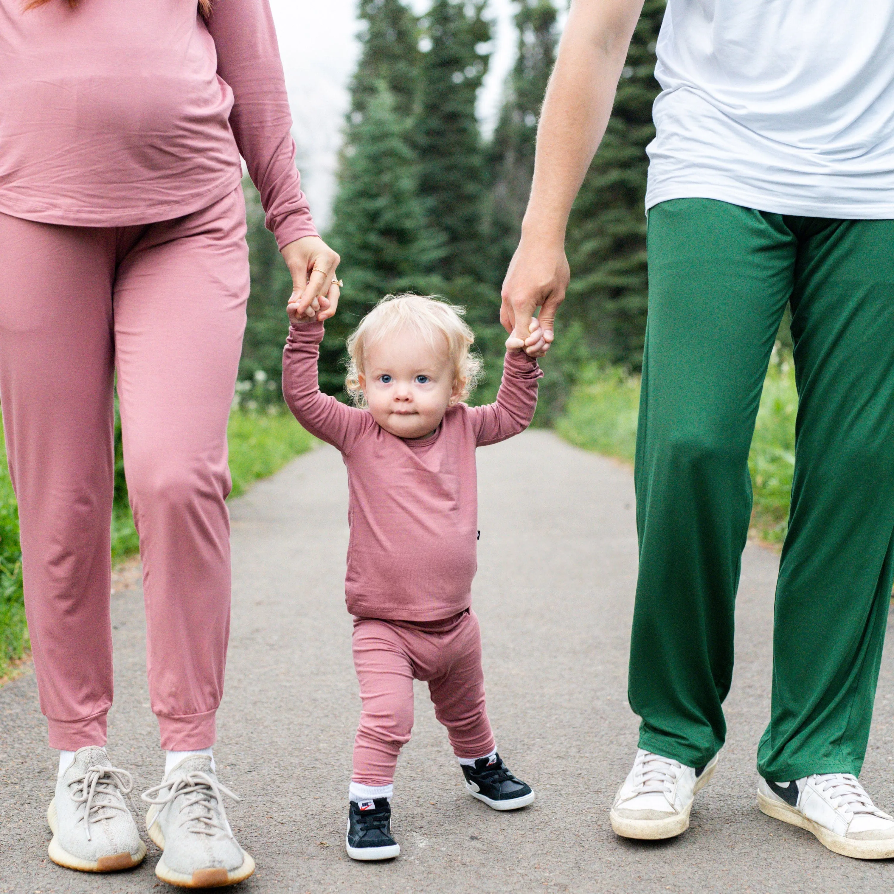 Women's Jogger Pajama Set in Dusty Rose