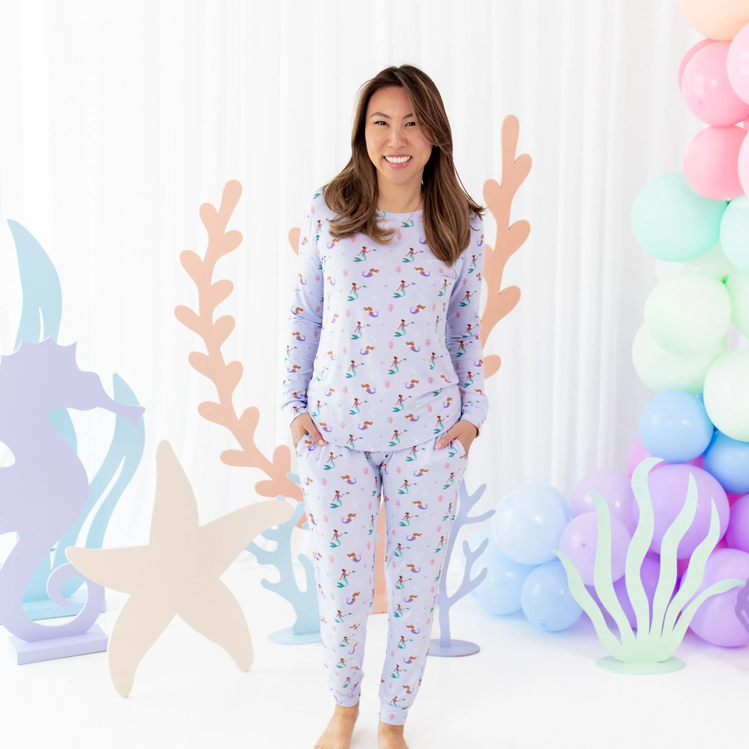 Women's Jogger Pajama Set in Mermaid